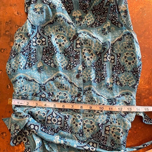 Blue Paisley Jumpsuit Jumper from Anthropologie. Dil brand. XS. Belted. - Picture 16 of 16